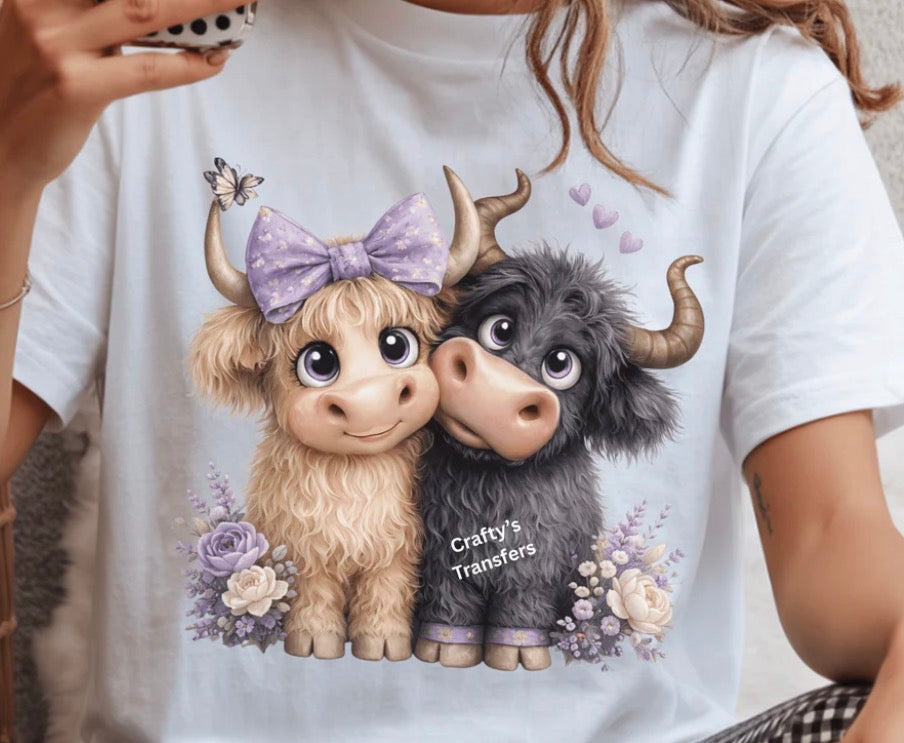 #490a Adorable cows