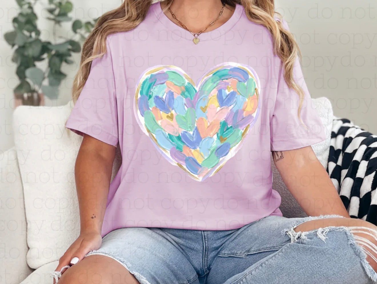 #501a Painted heart