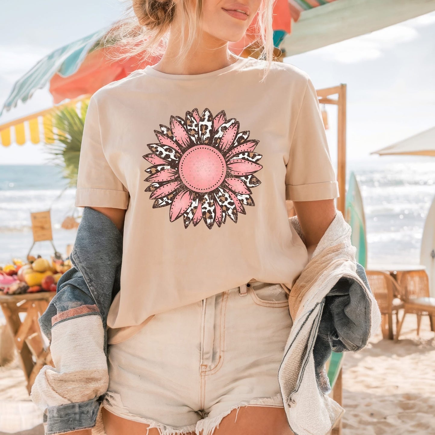 #421a Distressed flower