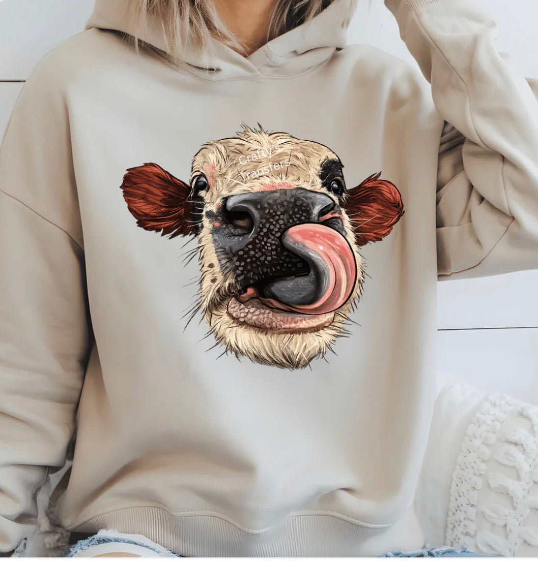 #604a Cow with tongue
