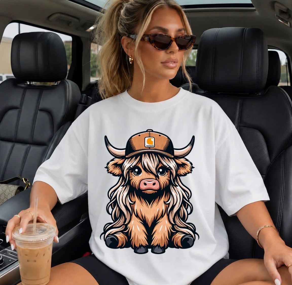 #1162a Pretty highland cow