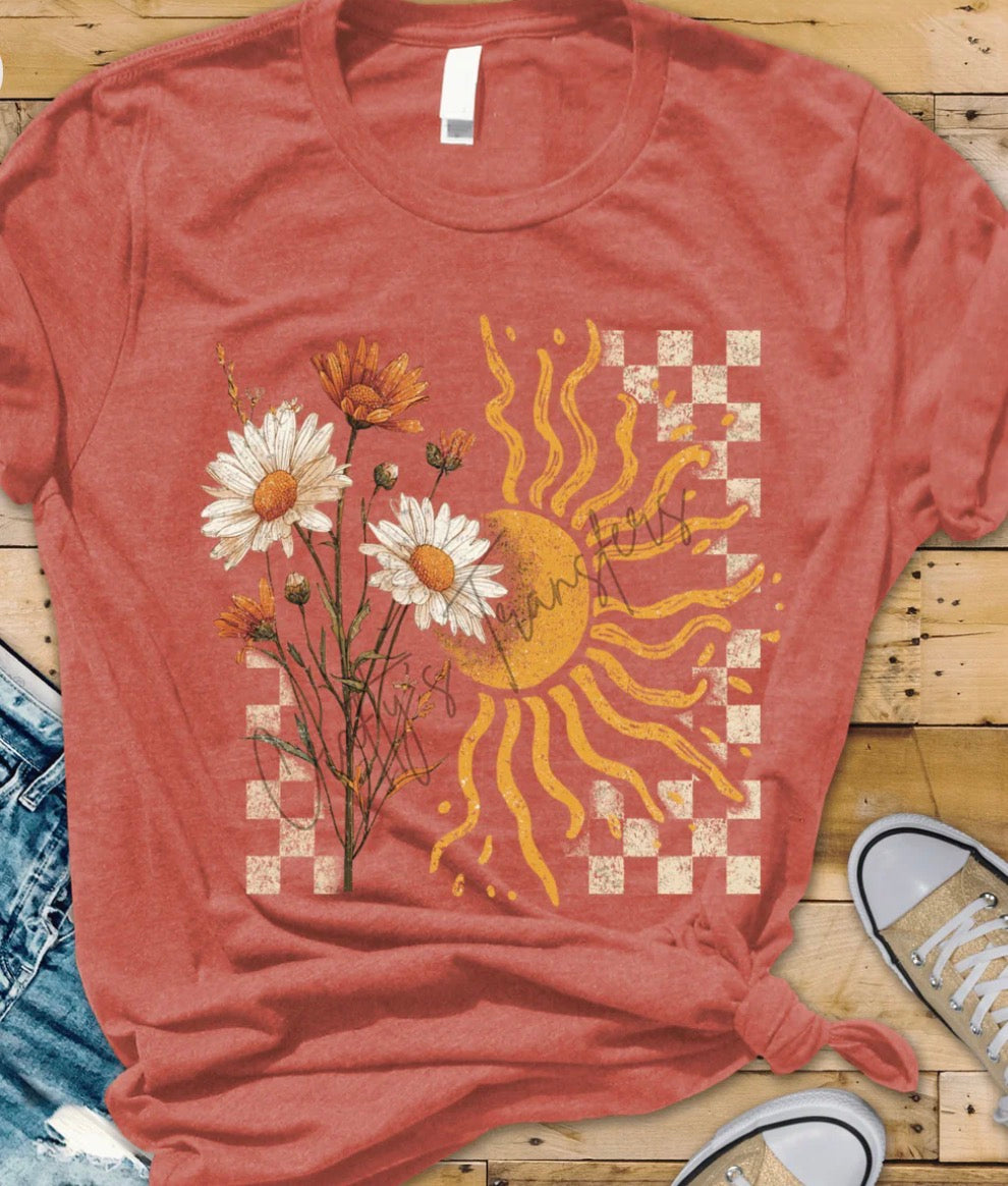 #1022a Flower and sun