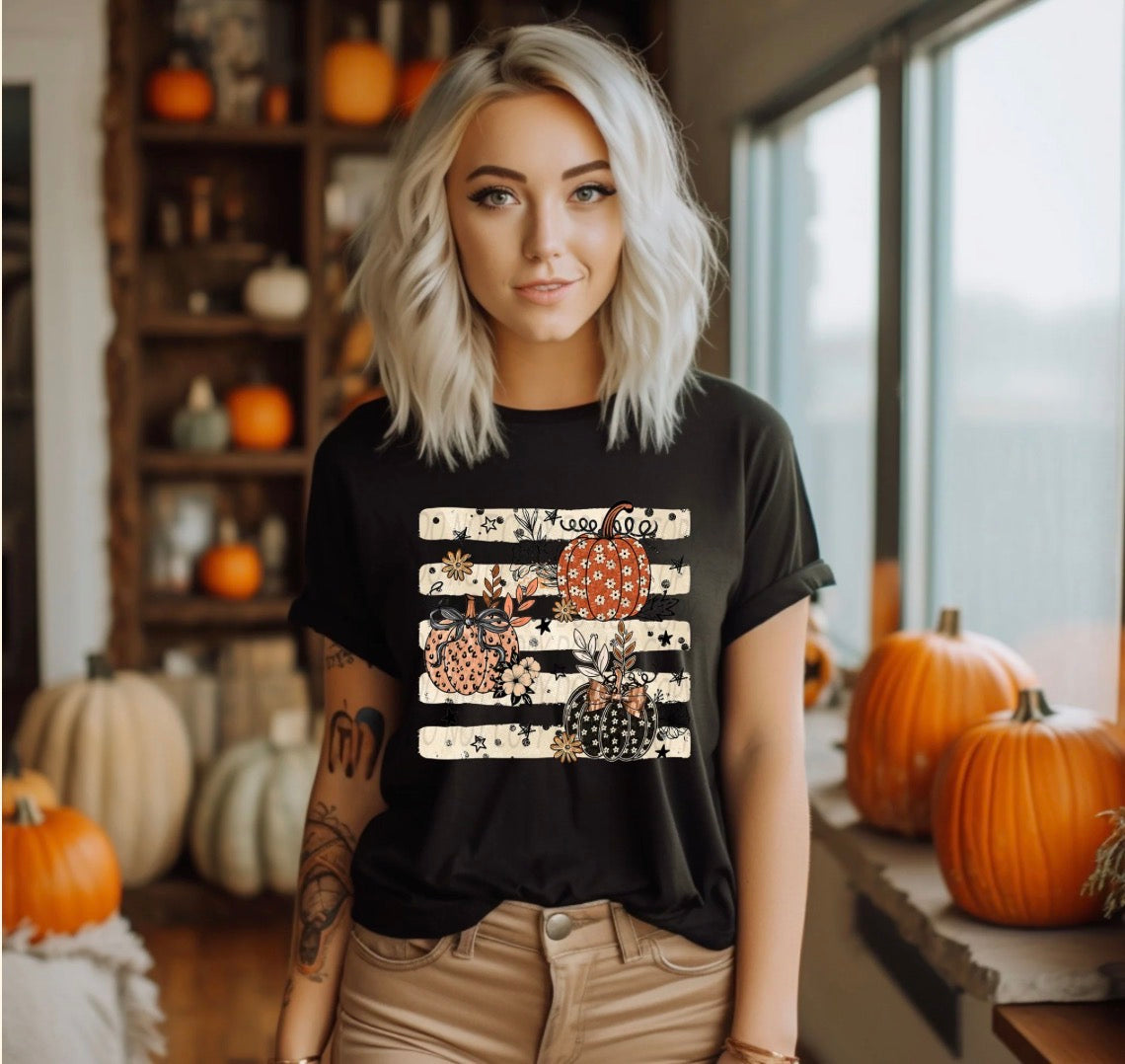 #1203a Pumpkins with stripes