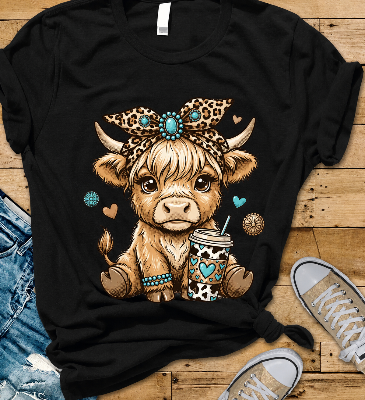 #1289a Turquoise cow