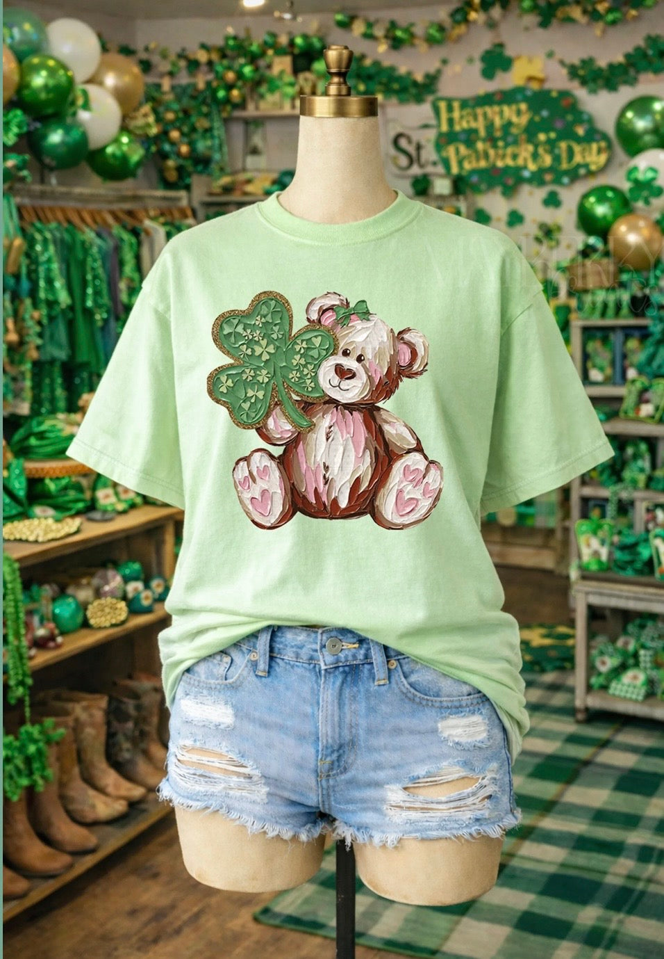#410a Painted beat with shamrock