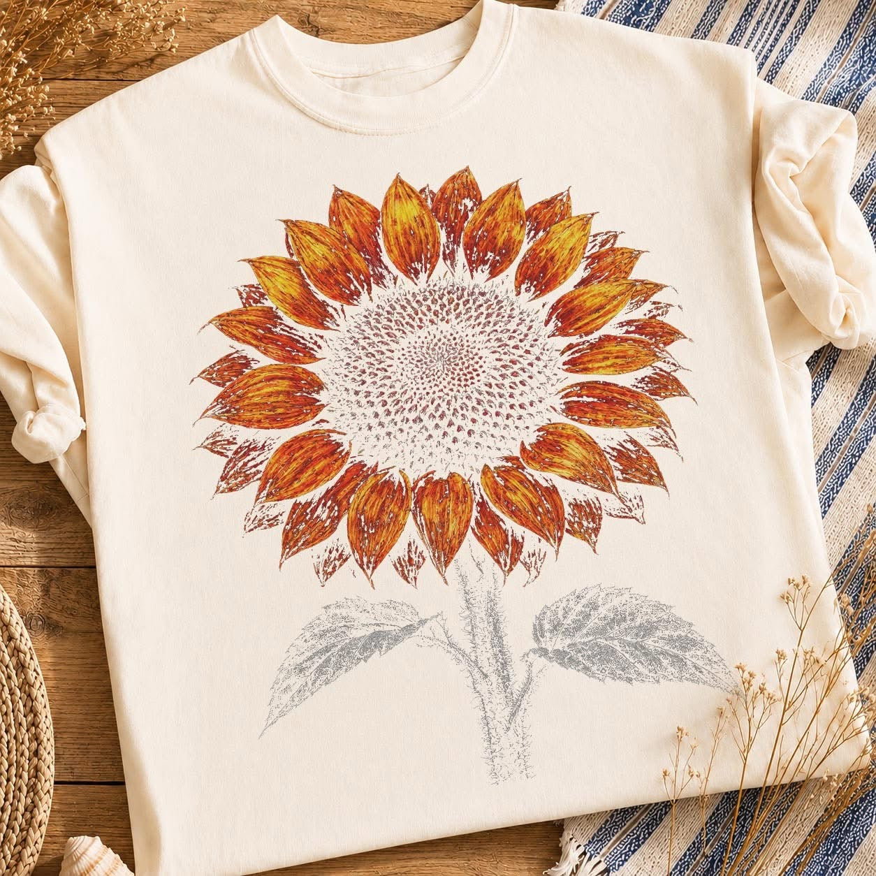#1276a Two tone with color sunflower