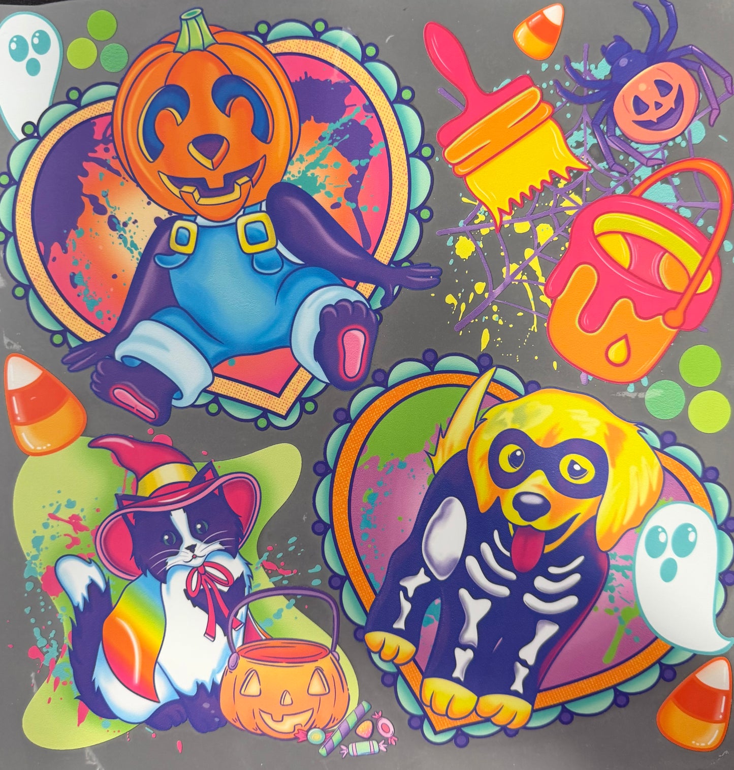 #1215a Cute Halloween animals