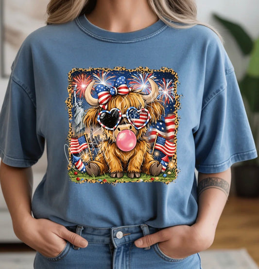 #879a Patriotic cow