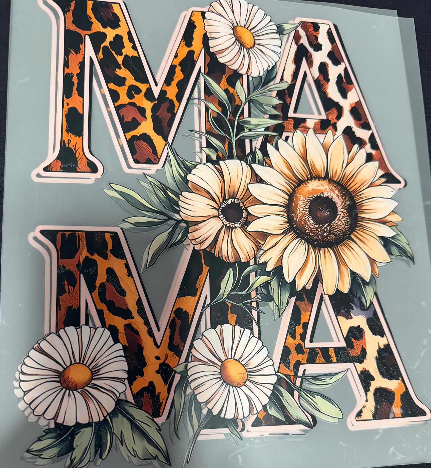 #636a Mama with flowers