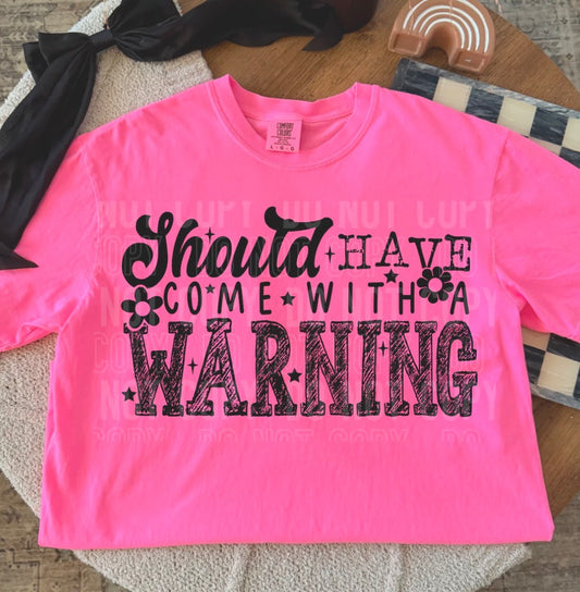 #887a Should have come with a warning