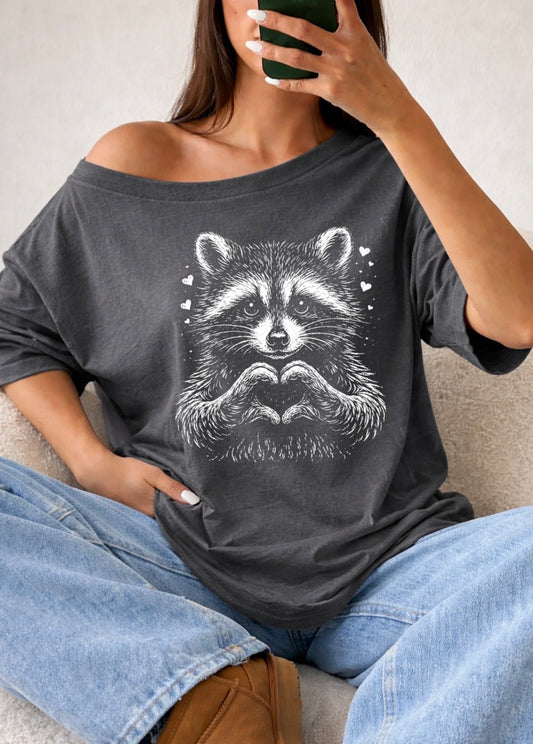#510a Two tone raccoon
