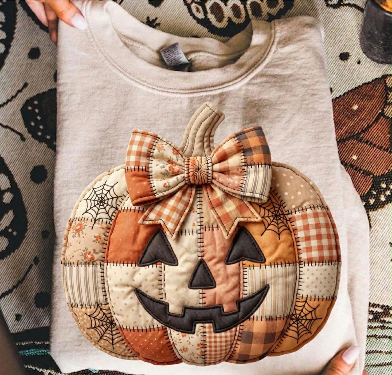 #1125a Patchwork pumpkin