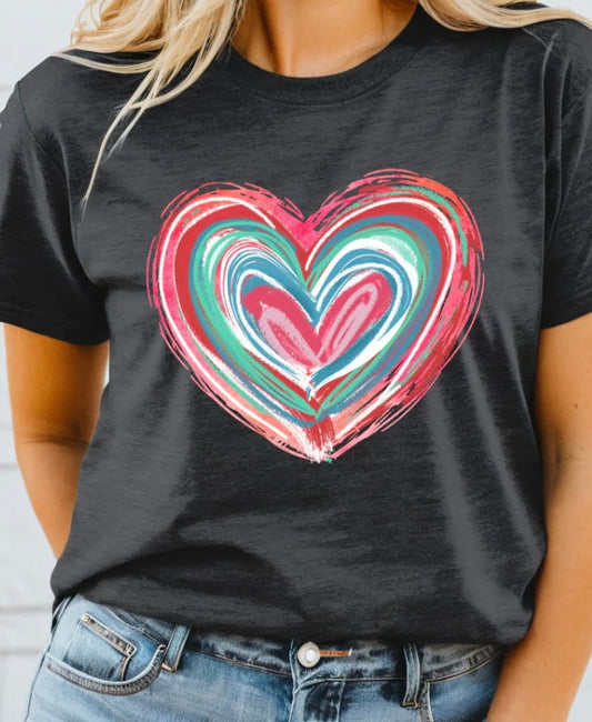 #313a Painted heart
