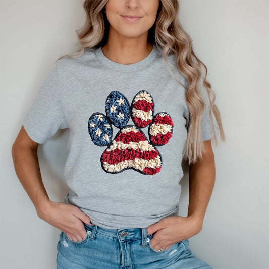 #752a Flag paw print