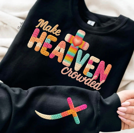 #415a Make heaven crowded with pocket or sleeve
