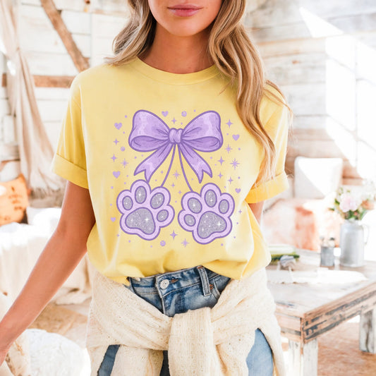 #386a Dog paws bow