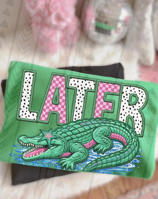 #910a Later alligator