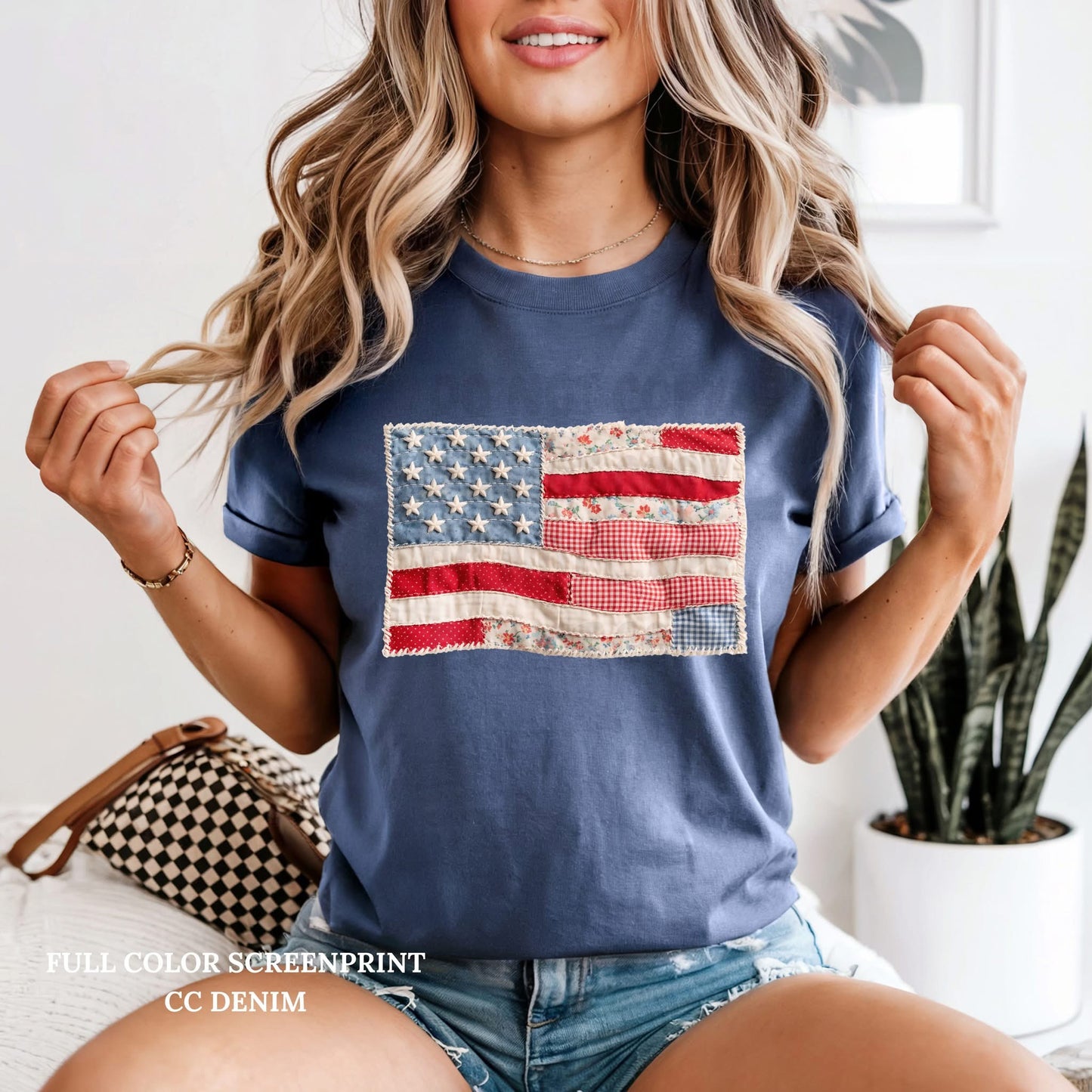 #681a Quilted flag
