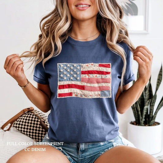 #681a Quilted flag