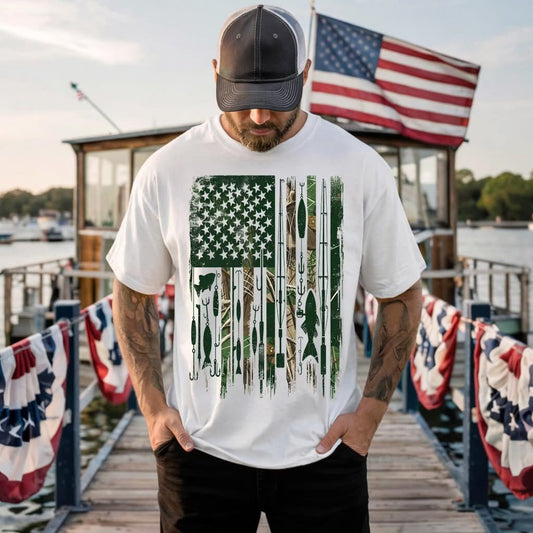 #1050a Camo fish flag