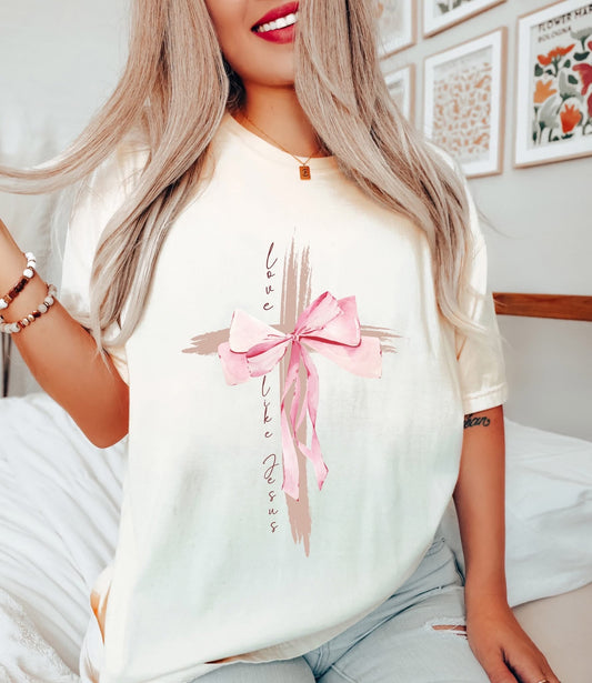 #373a Love like Jesus cross