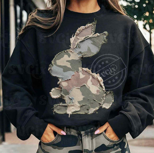 #627a Camo bunny