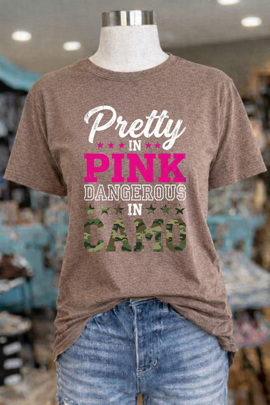 #1060a Pretty in pink dangerous in camo