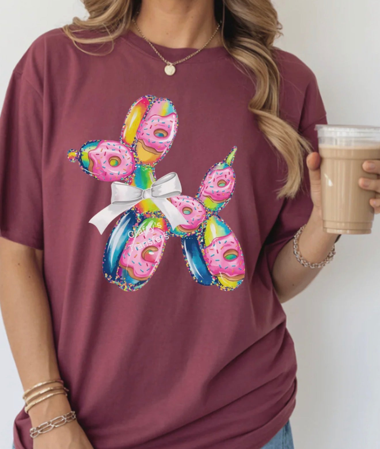 #623a Donut balloon dog