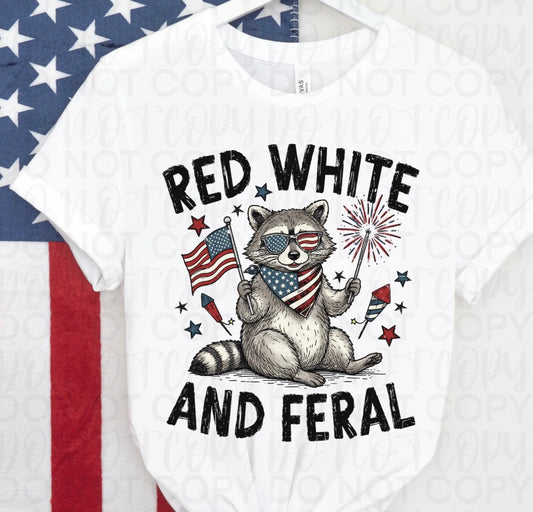 #904a Red white and feral