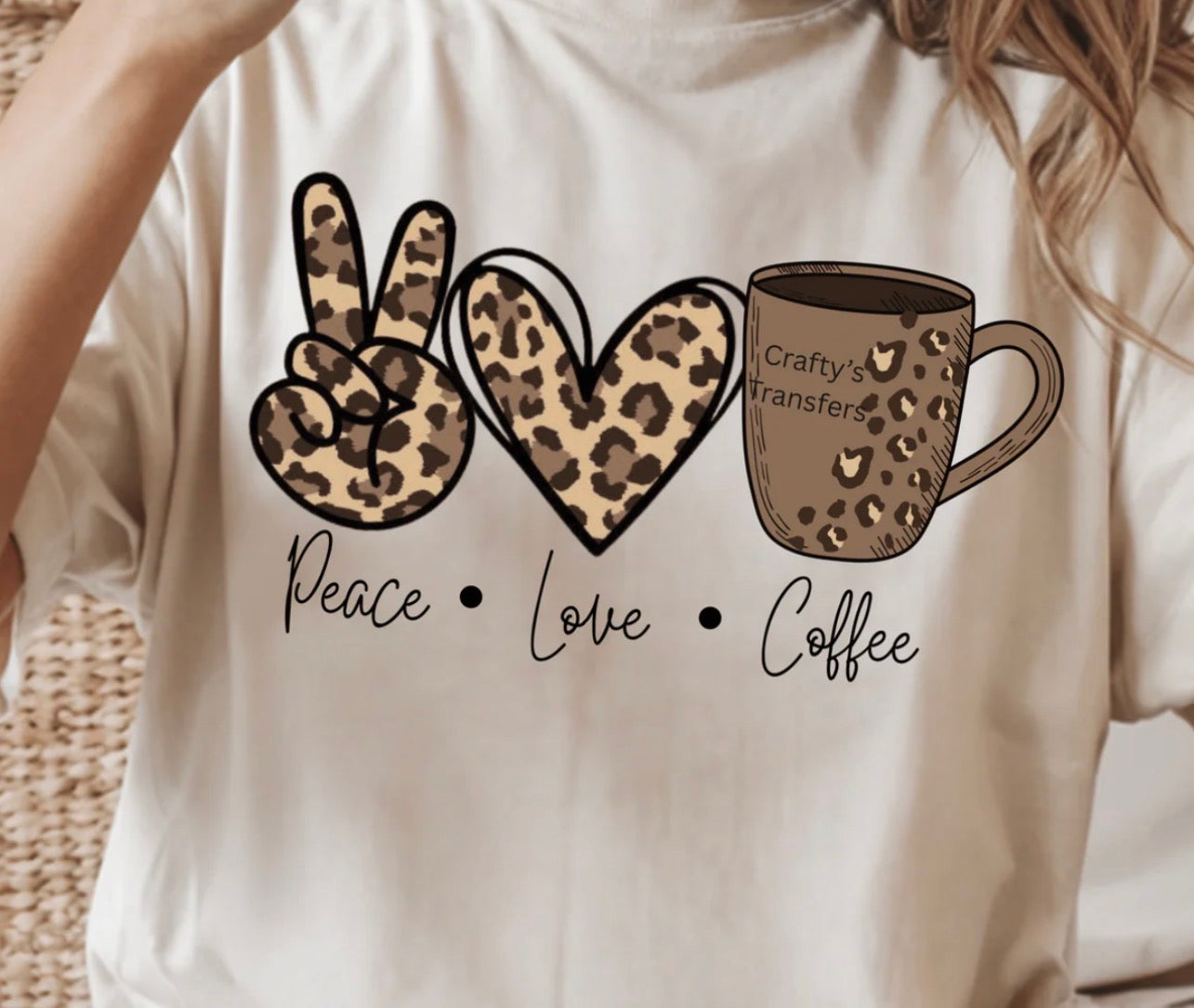#678a Peace love coffee