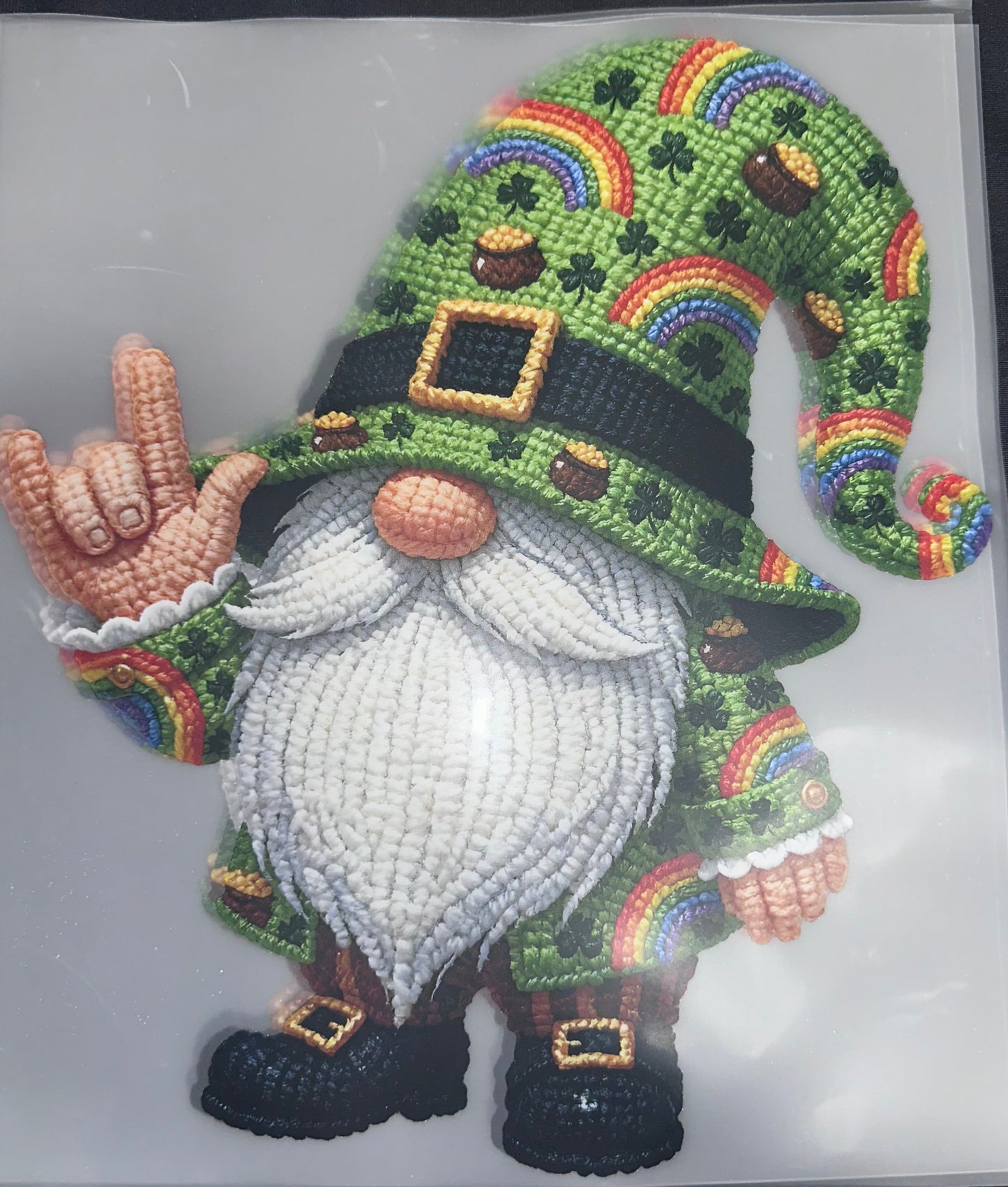 #386a St Patrick’s Day gnome
