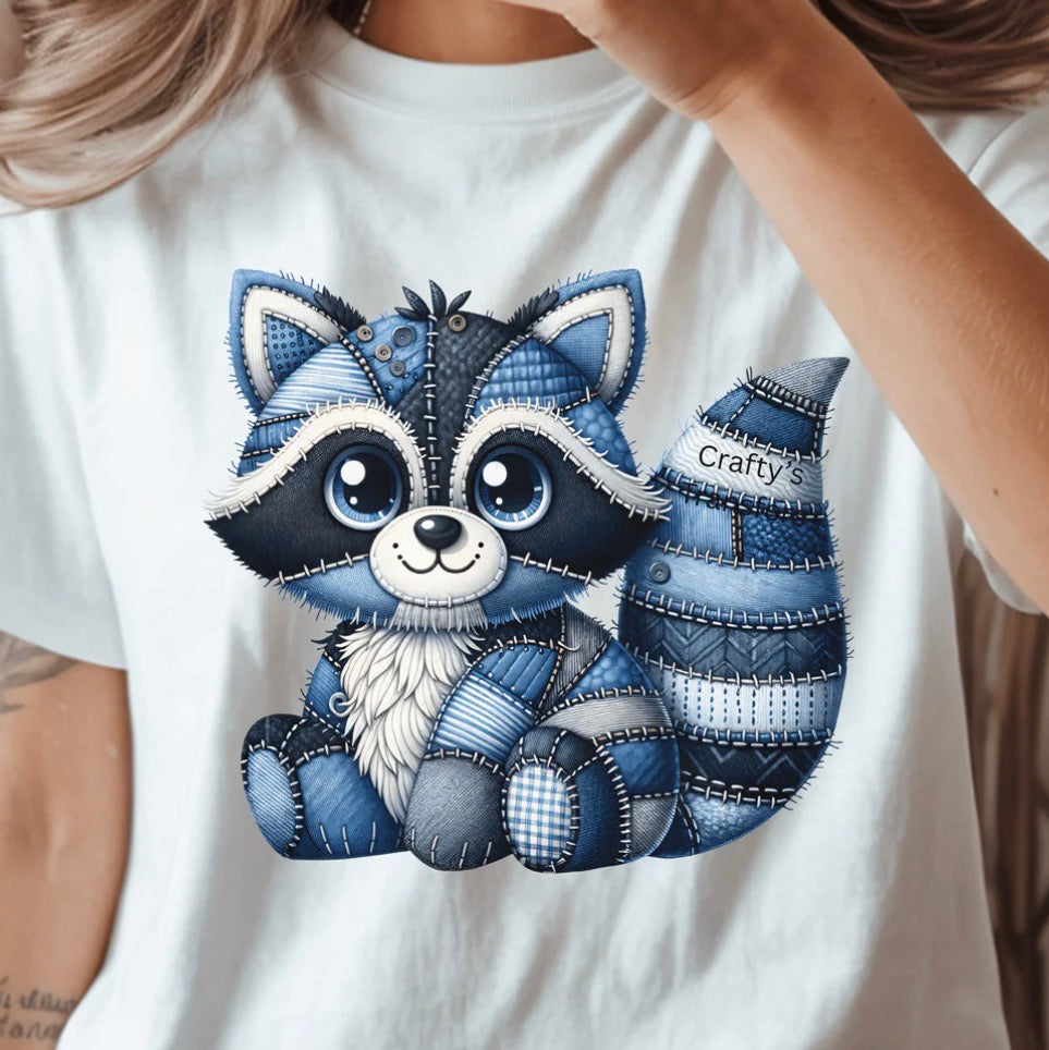 #622a Denim raccoon