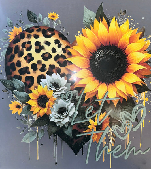 #952 Let them sunflower and heart