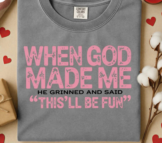 #384a When God made me