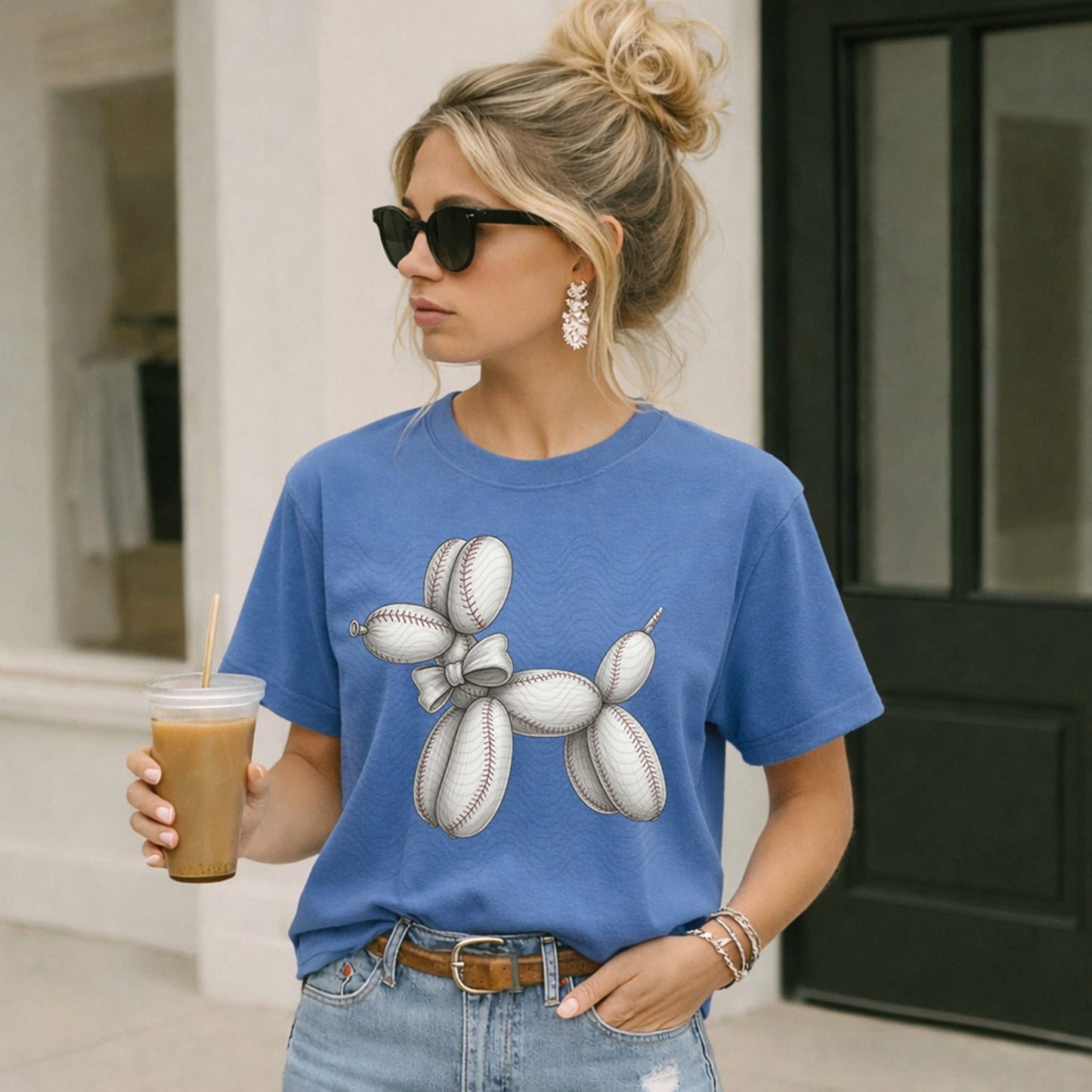 #718a Baseball balloon dog